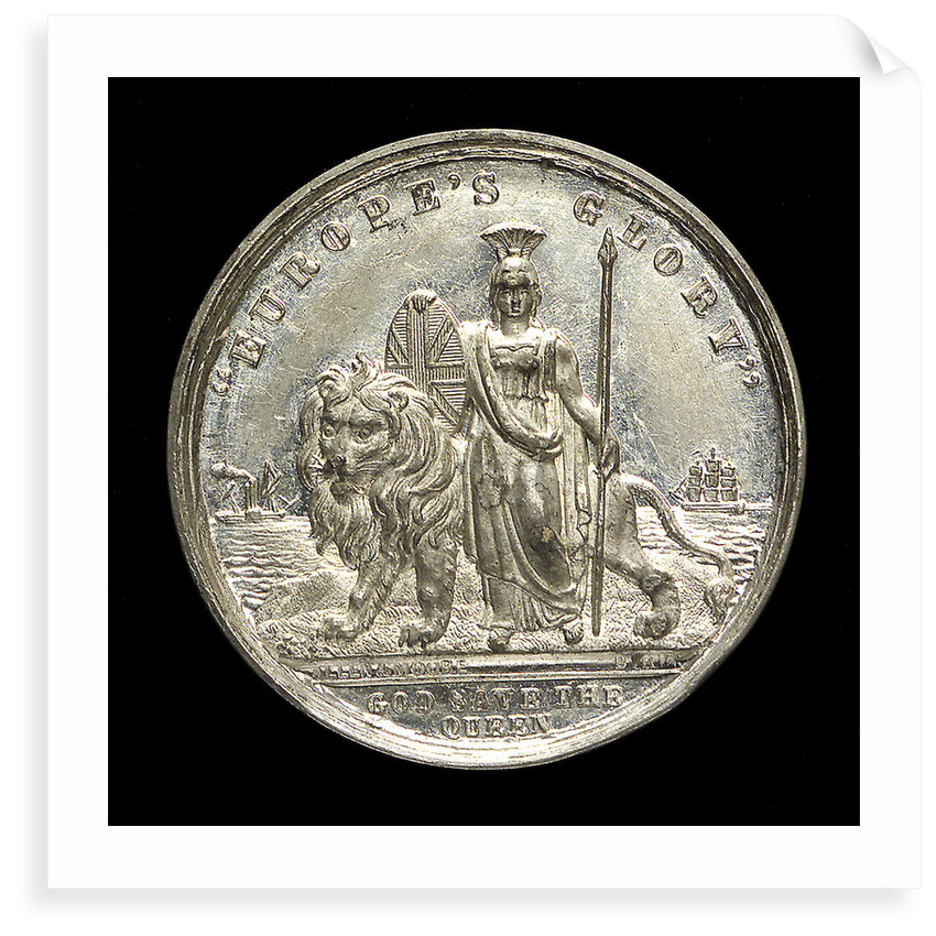 Counter commemorating Queen Victoria; reverse by Allen & Moore