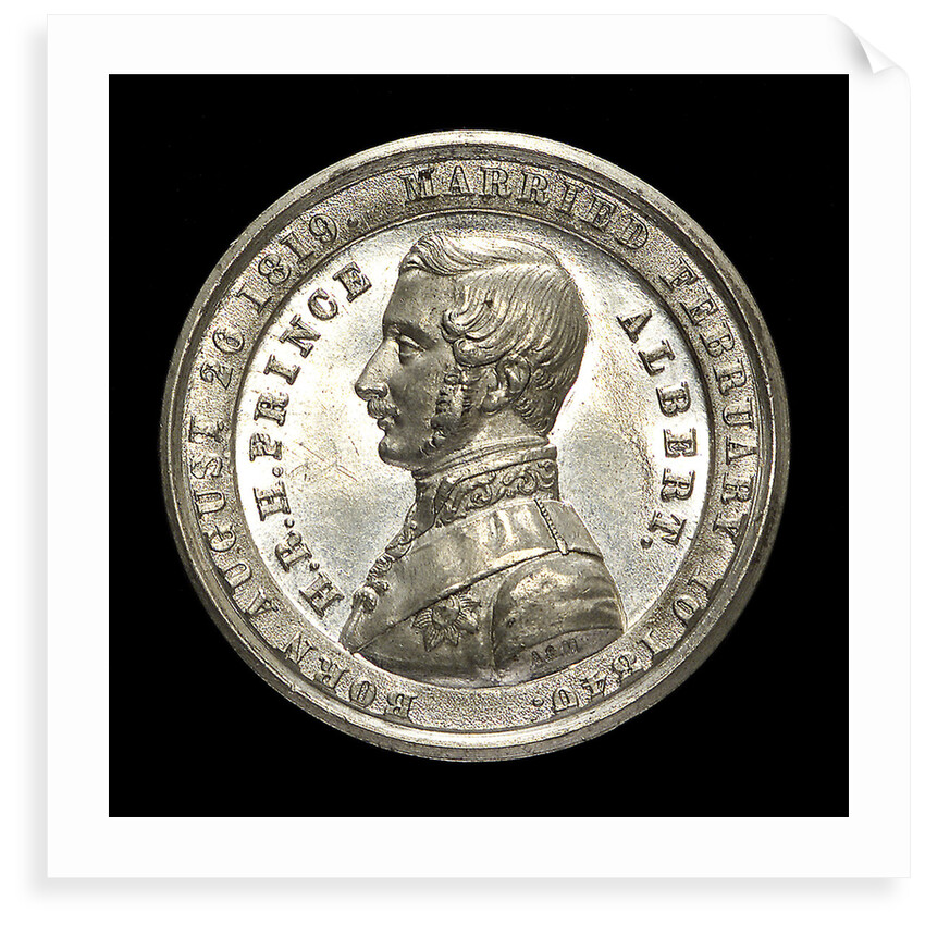 Counter commemorating Prince Albert; obverse by Allen & Moore