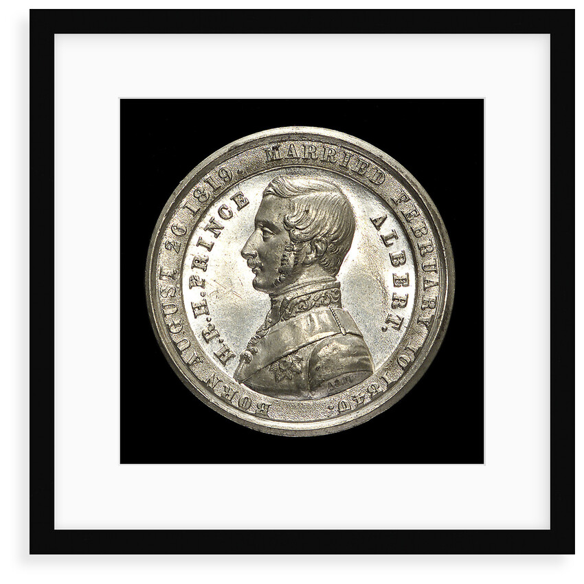 Counter commemorating Prince Albert; obverse by Allen & Moore