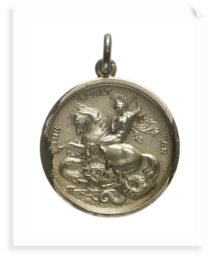 Medalet commemorating the raid on Zeebrugge and Ostend, 1918; obverse by unknown