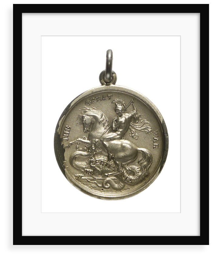Medalet commemorating the raid on Zeebrugge and Ostend, 1918; obverse by unknown
