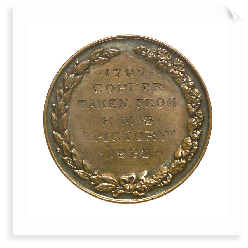 Medalet commemorating Save the 'Victory' Fund; reverse by Unknown