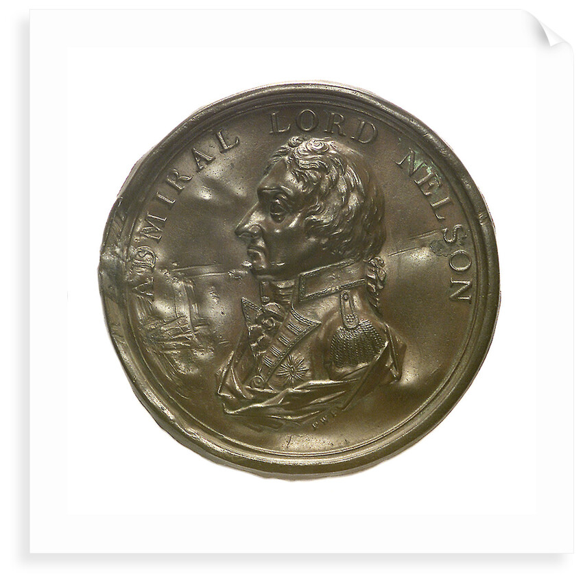 Medal commemorating Vice-Admiral Horatio Nelson (1758-1805); obverse by P. Wyon