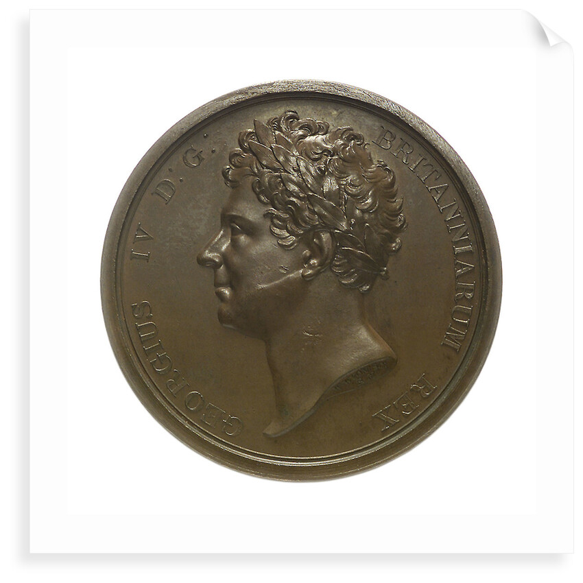 Medal commemorating the visit of King George IV to Southampton, 1823; obverse by W. Wyon