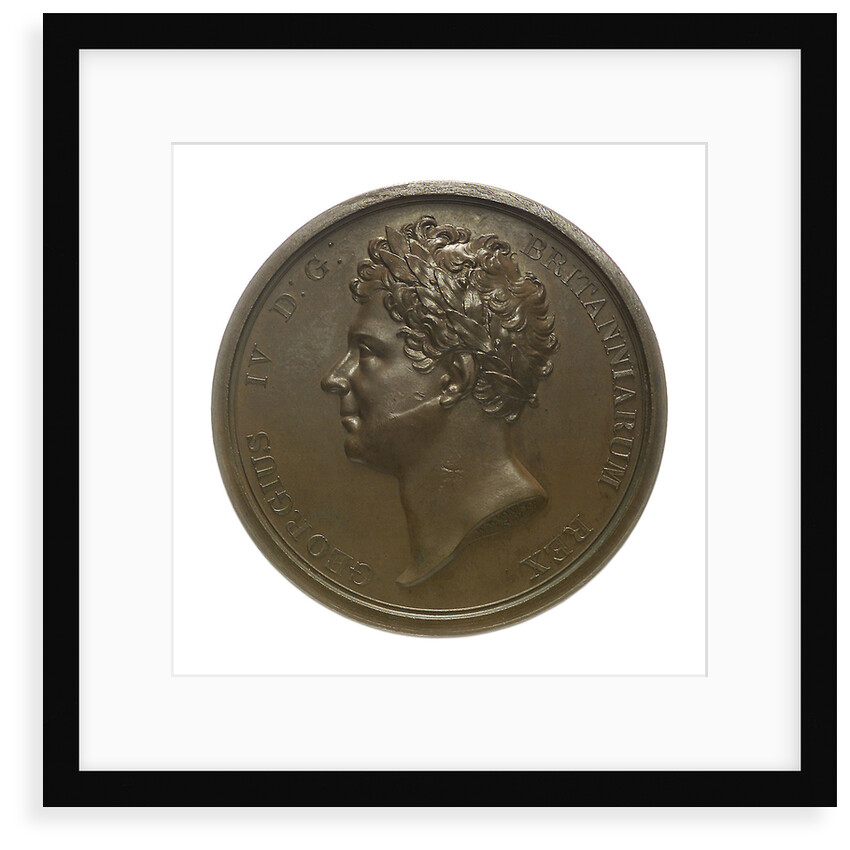 Medal commemorating the visit of King George IV to Southampton, 1823; obverse by W. Wyon