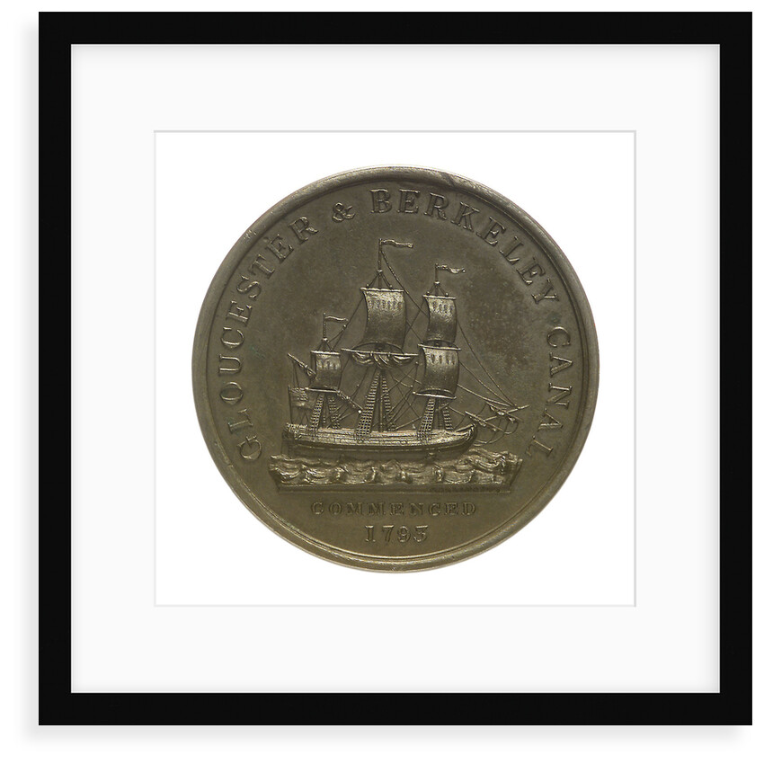 Medal commemorating the Gloucester and Berkeley Canal; obverse by T. Halliday