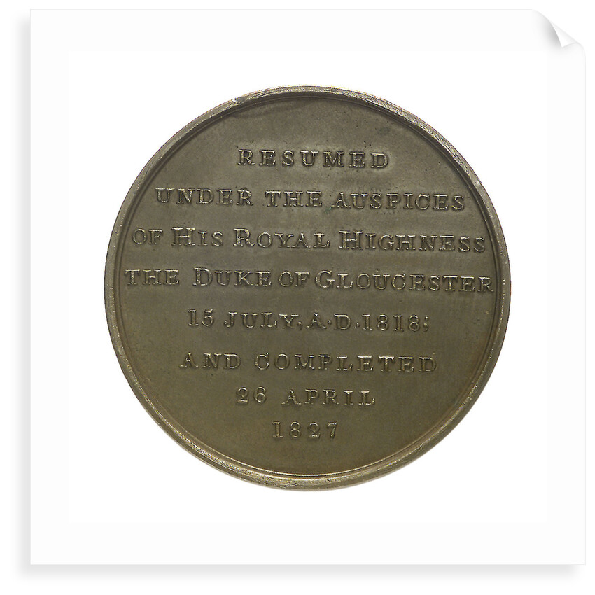 Medal commemorating the Gloucester and Berkeley Canal; reverse by T. Halliday