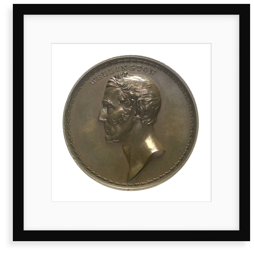 Medal commemorating Arthur Wellesley, 1st Duke of Wellington (1769-1852) and the Cinque Ports banquet, 1839; obverse by B. Wyon