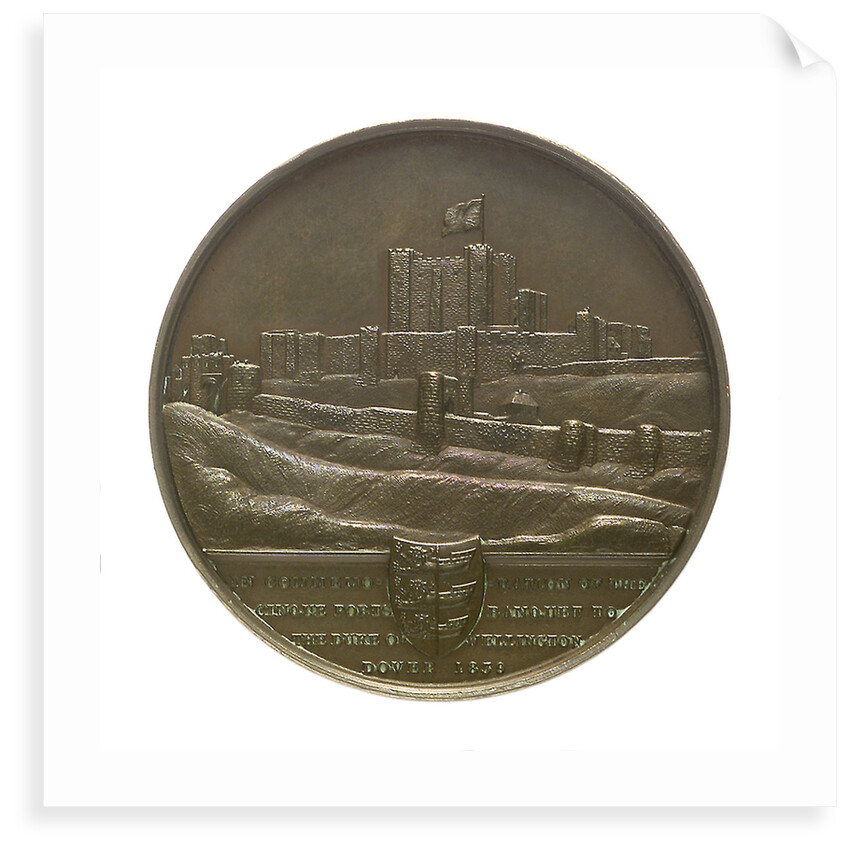 Medal commemorating Arthur Wellesley, 1st Duke of Wellington (1769-1852) and the Cinque Ports banquet, 1839; reverse by B. Wyon