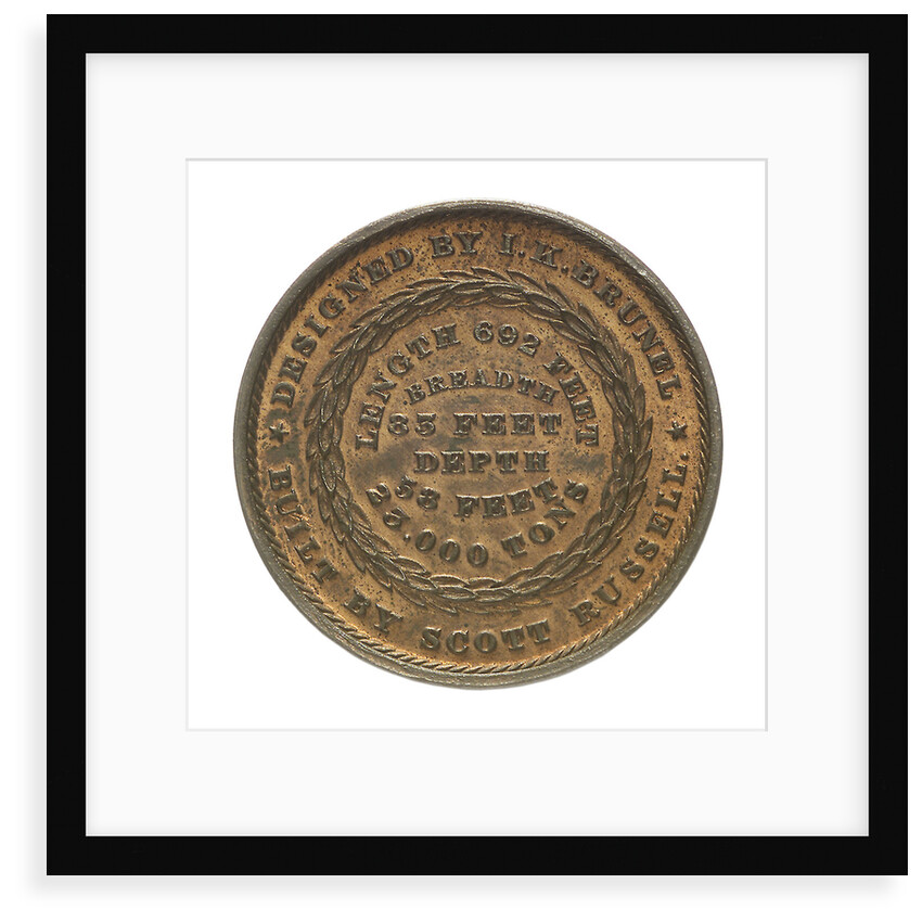 Medal commemorating the SS 'Great Eastern'; obverse by unknown