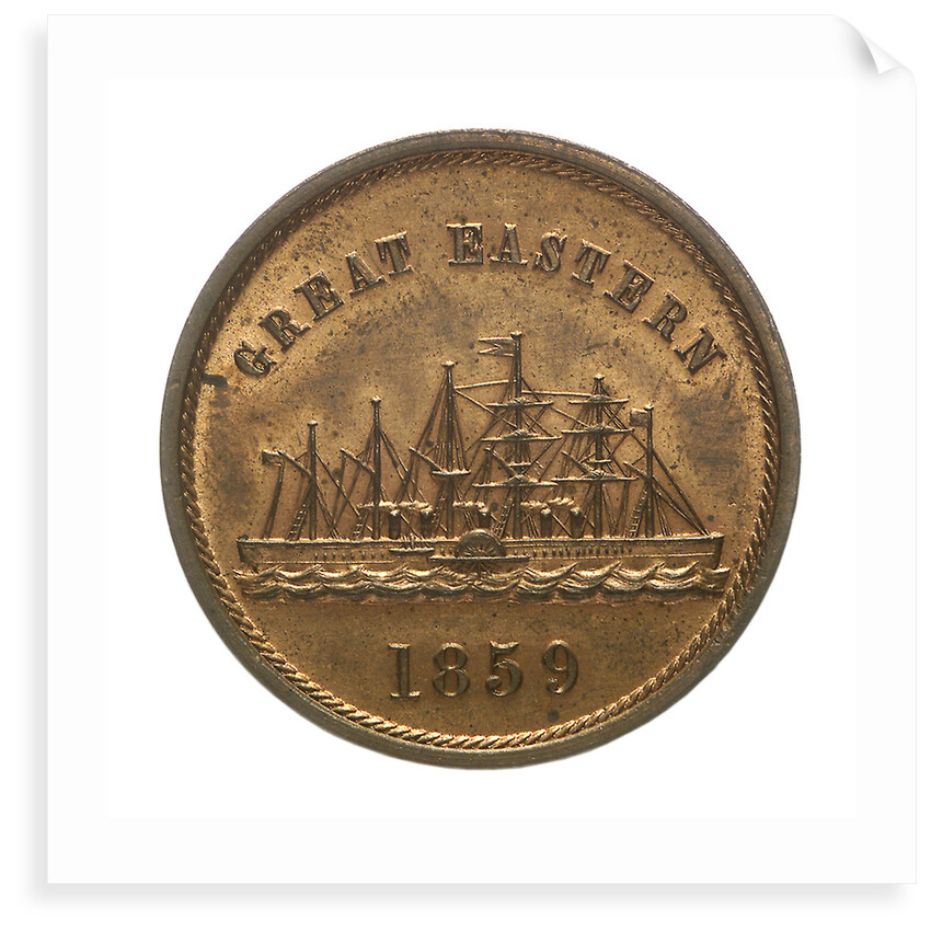 Medal commemorating the SS 'Great Eastern'; reverse by unknown