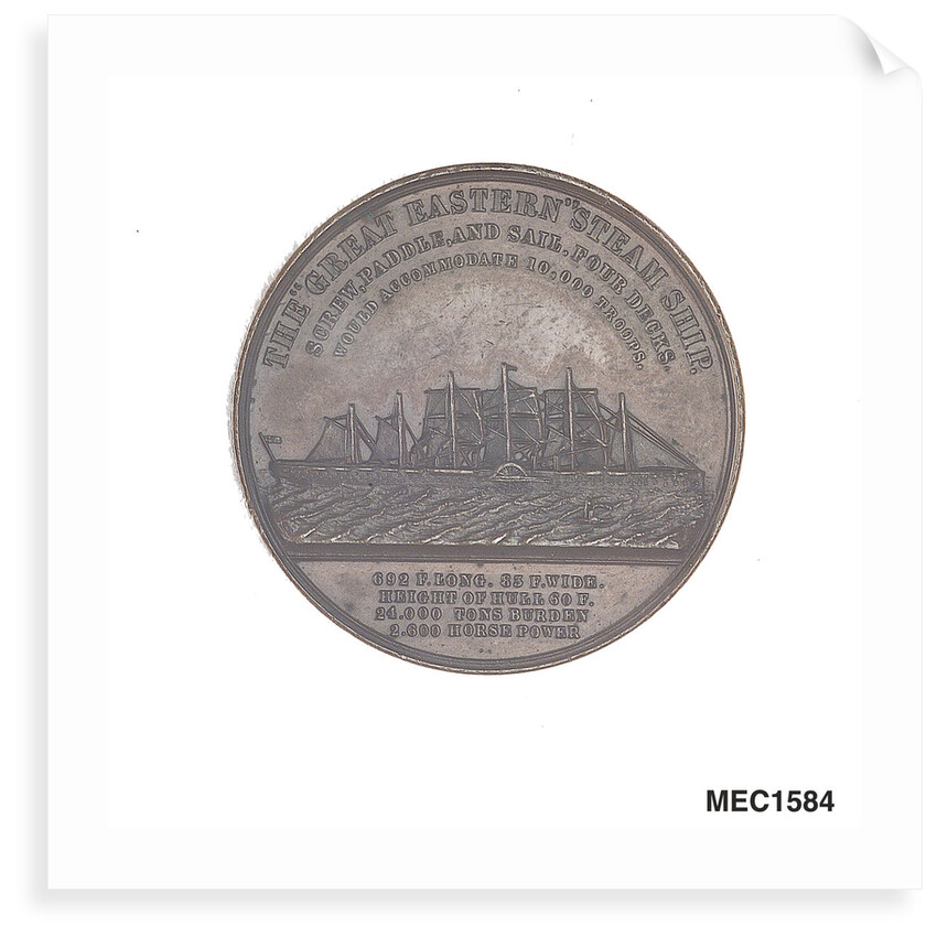 Medal commemorating the SS 'Great Eastern' by J. Moore