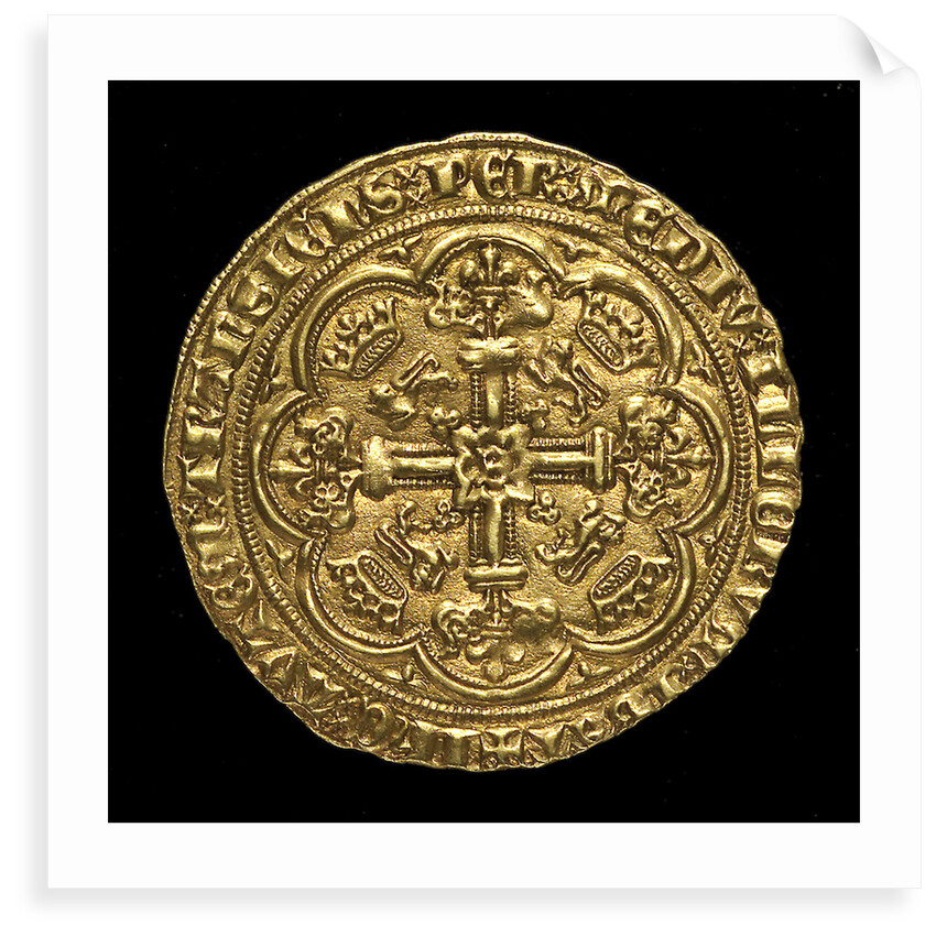 Battle of Sluys, 1340; obverse by unknown