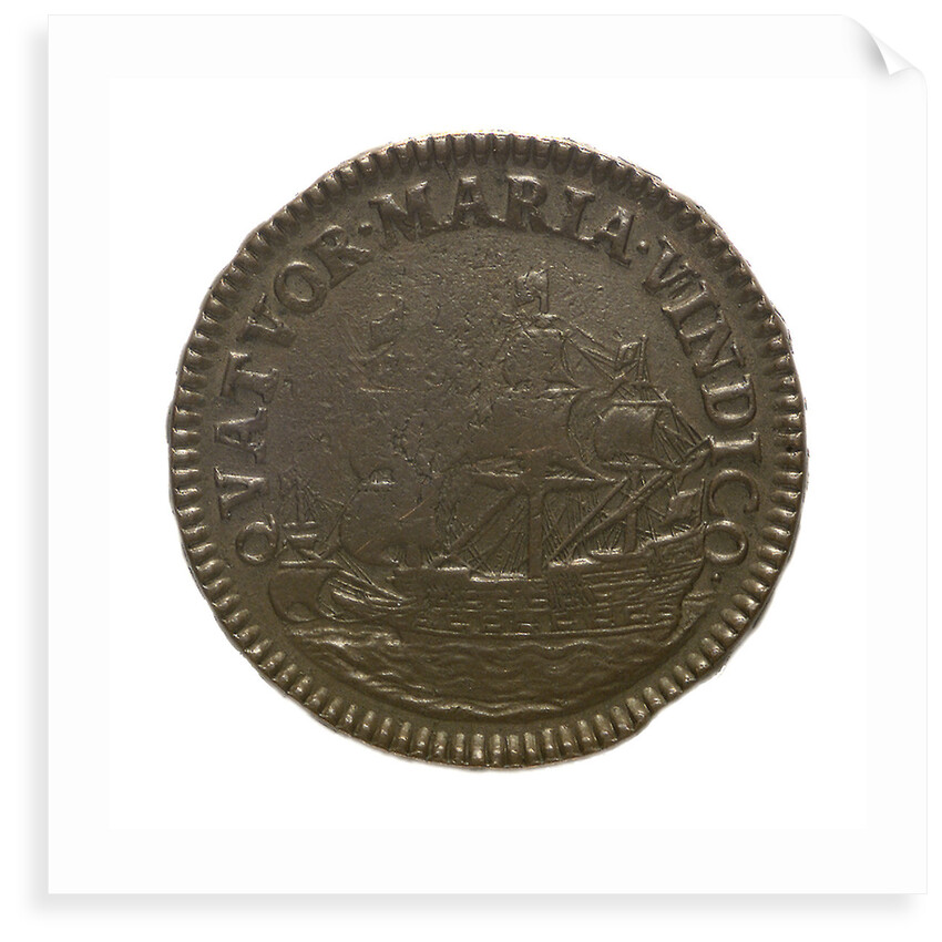 Coin pattern commemorating the dominion of the sea; reverse by unknown