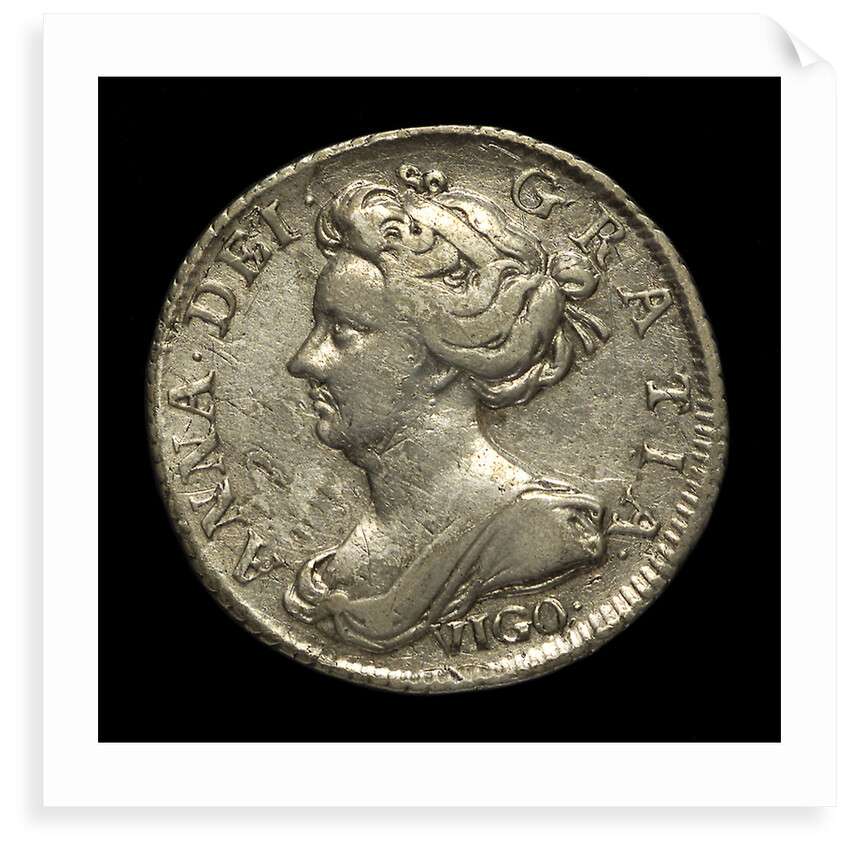 Vigo sixpence; obverse by unknown