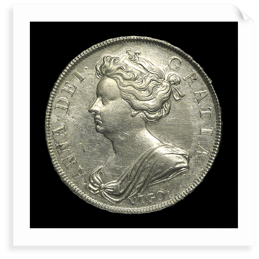 A Vigo half-crown; obverse by unknown
