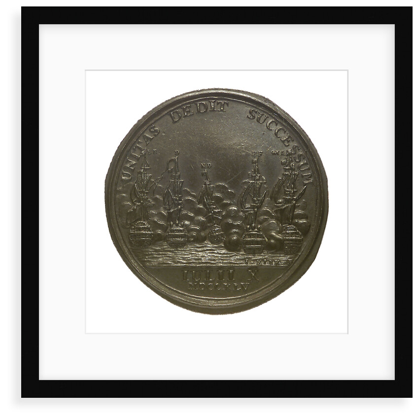 Medal commemorating the capture of French treasure ships, 1745; obverse by J. Kirk