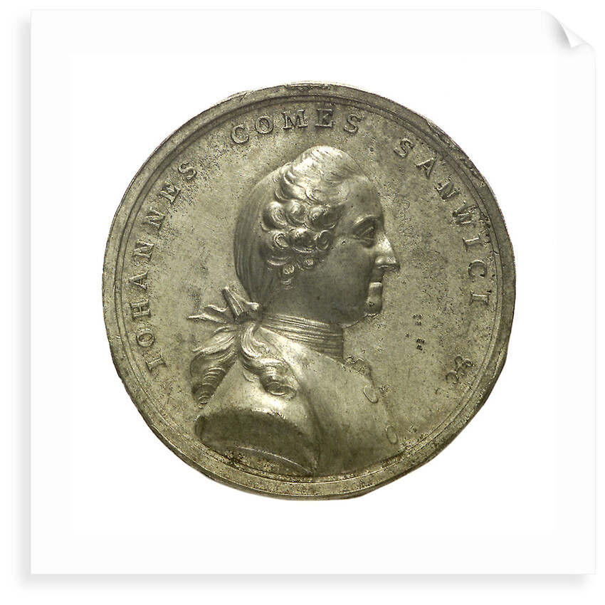 Medal commemorating the Earl of Sandwich, First Lord of the Admiralty; obverse by Pingo
