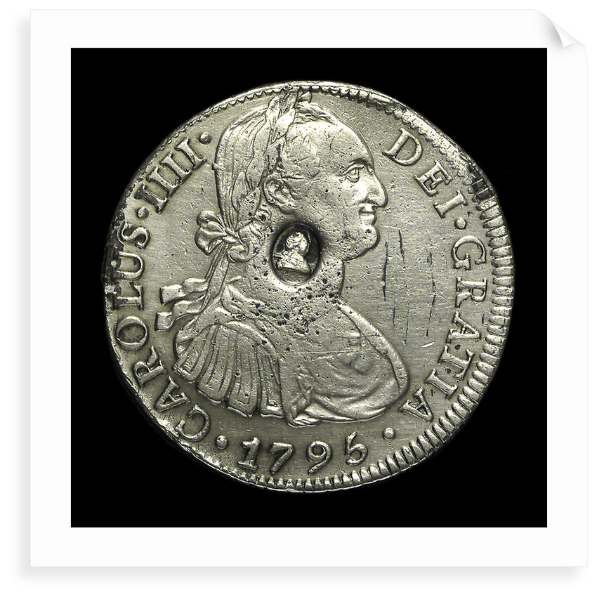 Eight reales; obverse by unknown