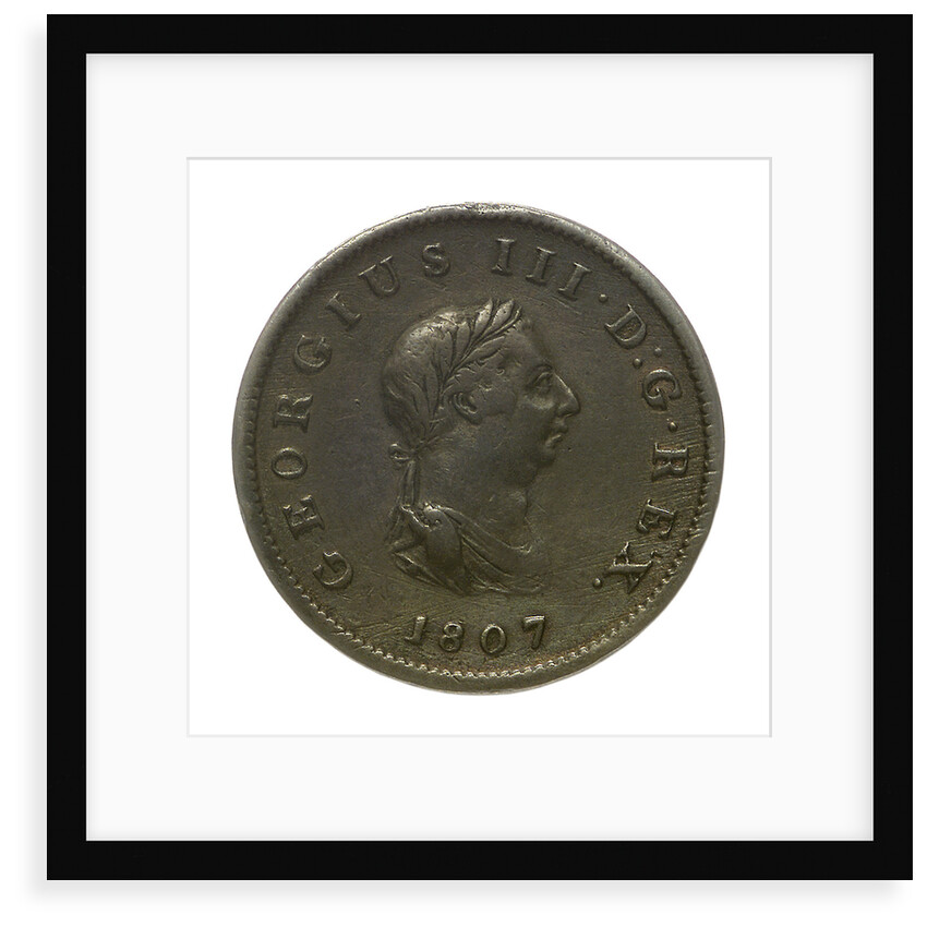 Halfpenny; obverse by unknown