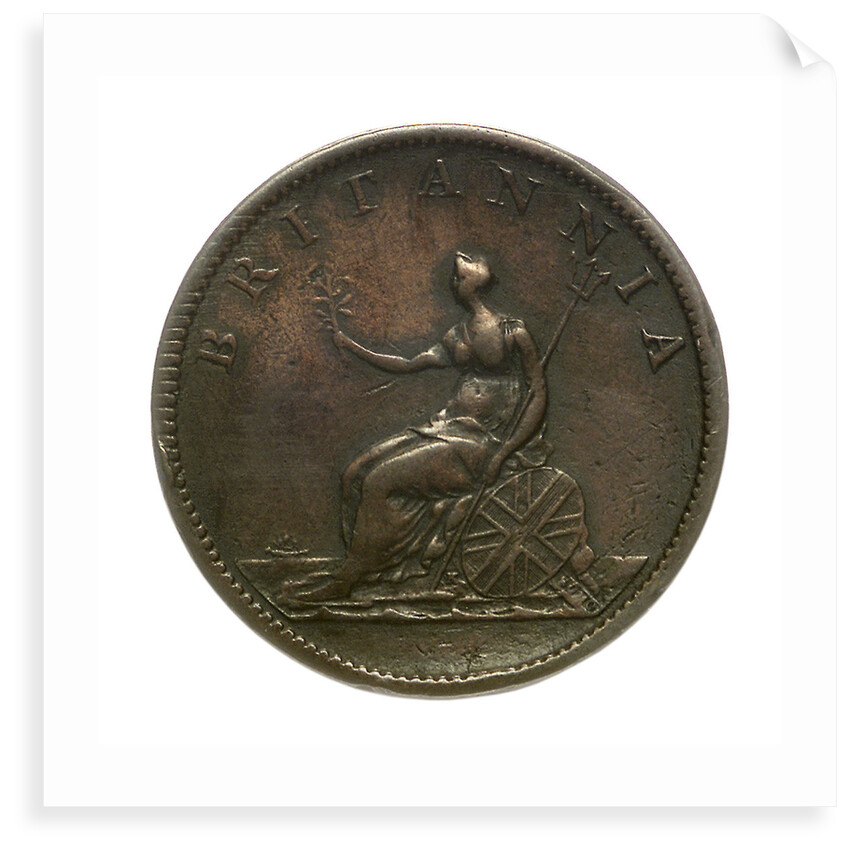 Halfpenny; reverse by unknown