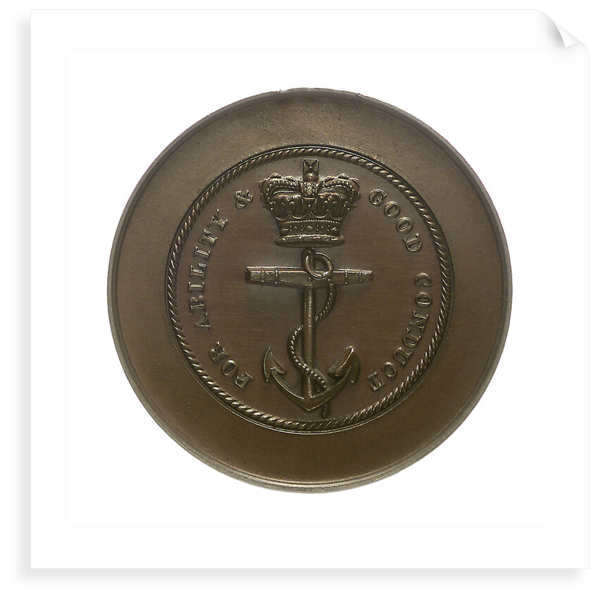 Trial piece, Naval Engineers medal; obverse by W. Wyon