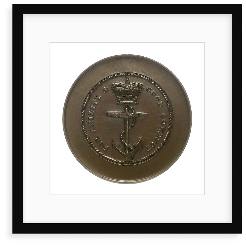 Trial piece, Naval Engineers medal; obverse by W. Wyon