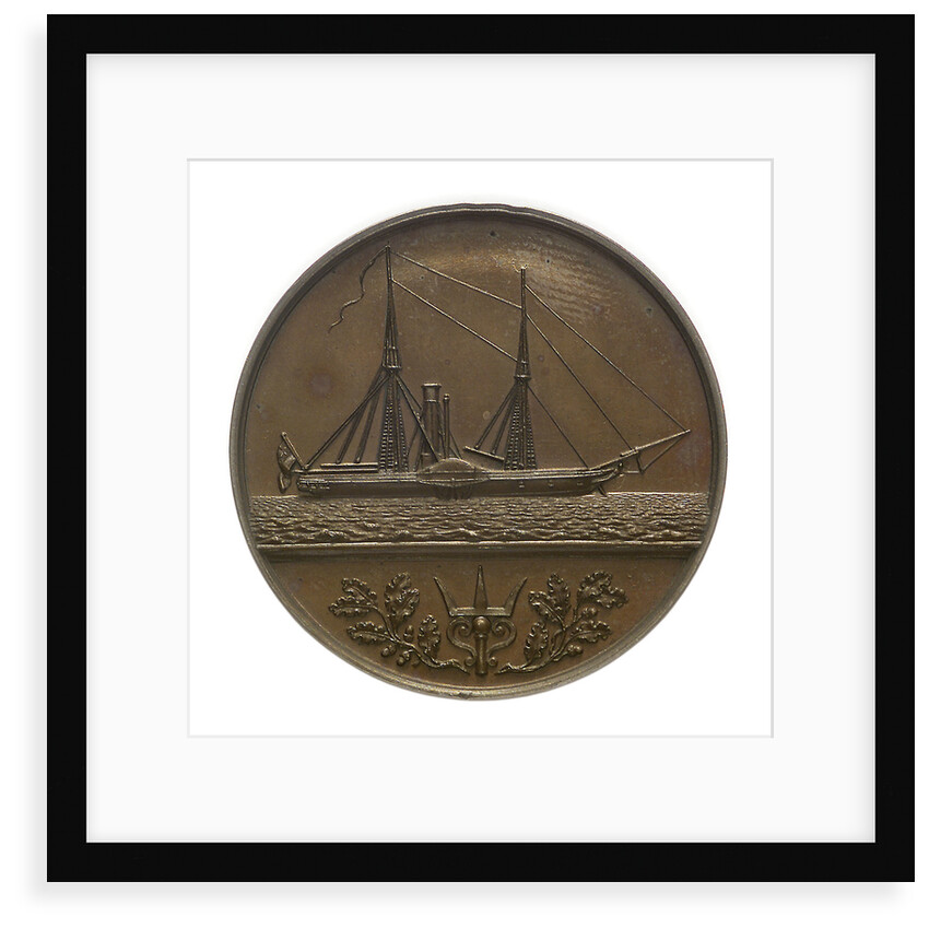 Trial piece, Naval Engineers medal; reverse by W. Wyon