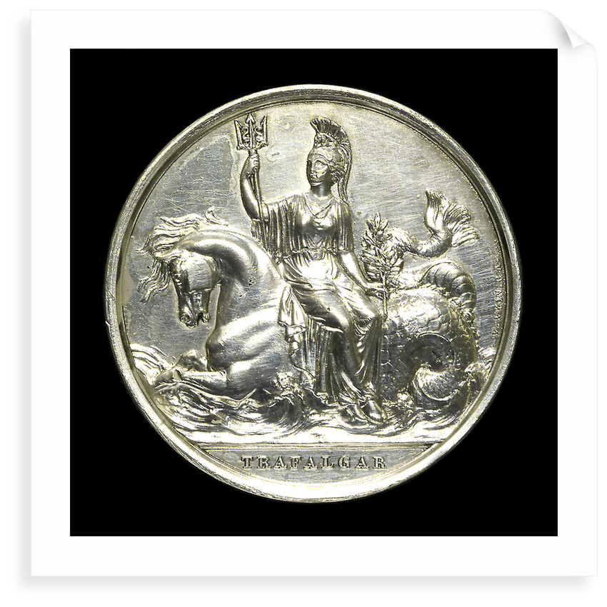 Medal commemorating the battle of Trafalgar, 1805; reverse by W. Wyon