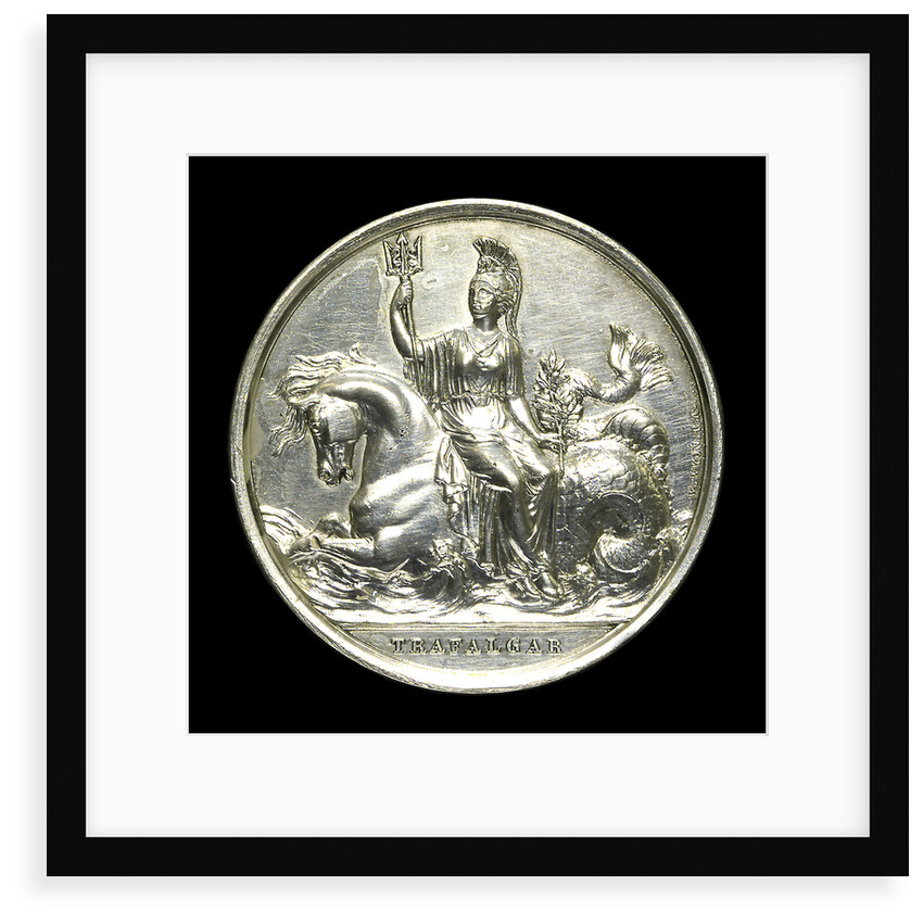 Medal commemorating the battle of Trafalgar, 1805; reverse by W. Wyon