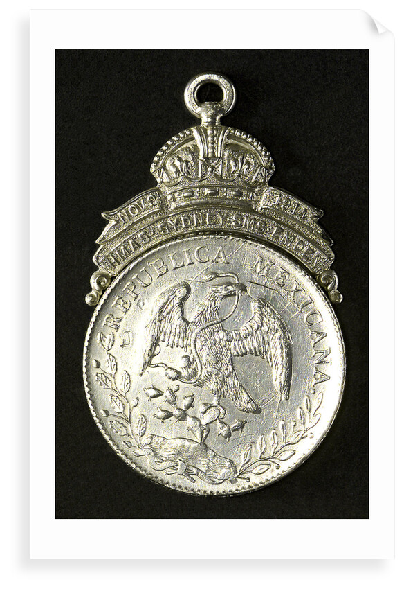 Mexican dollar commemorating HMAS 'Sydney' and SMS 'Emden'; obverse by W. Kerr