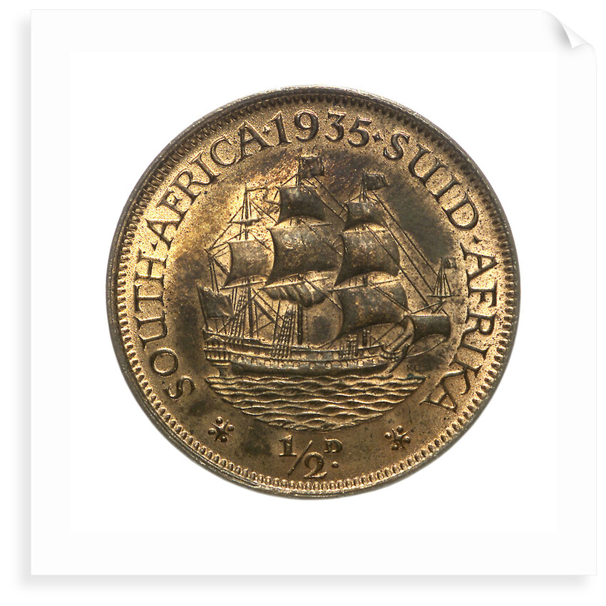 Halfpenny; reverse by unknown