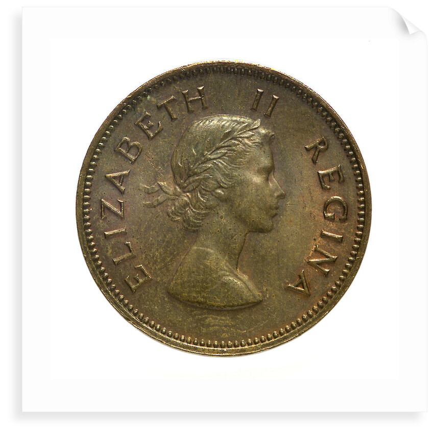 Halfpenny; obverse by unknown