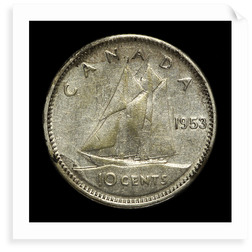 10 cents coin; reverse by unknown