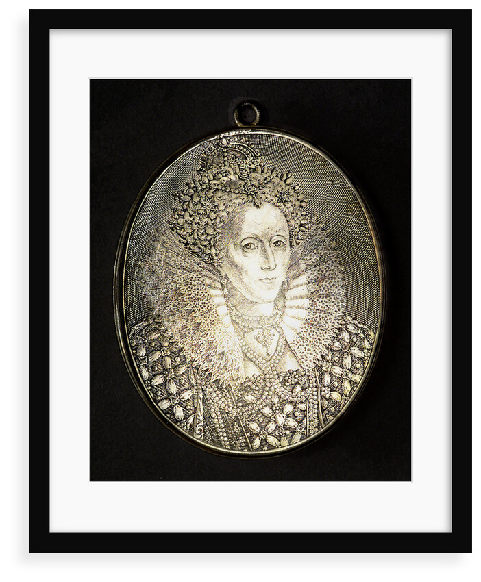 Counter commemorating Queen Elizabeth I; obverse by Simon van de Passe