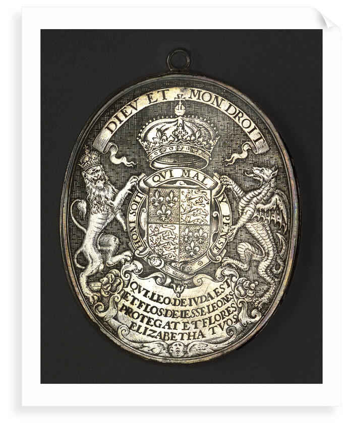 Counter commemorating Queen Elizabeth I; reverse by Simon van de Passe