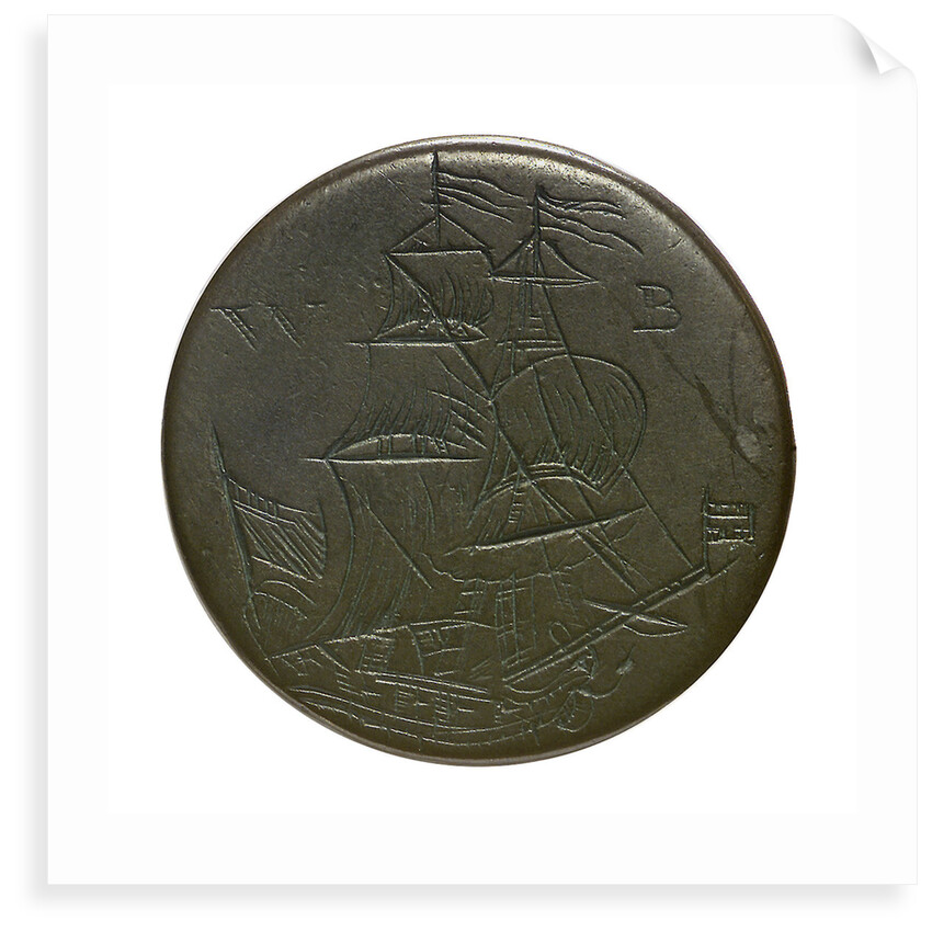 Halfpenny; reverse by unknown