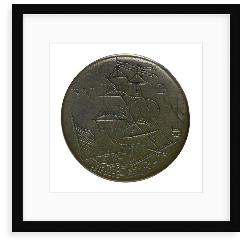 Halfpenny; reverse by unknown