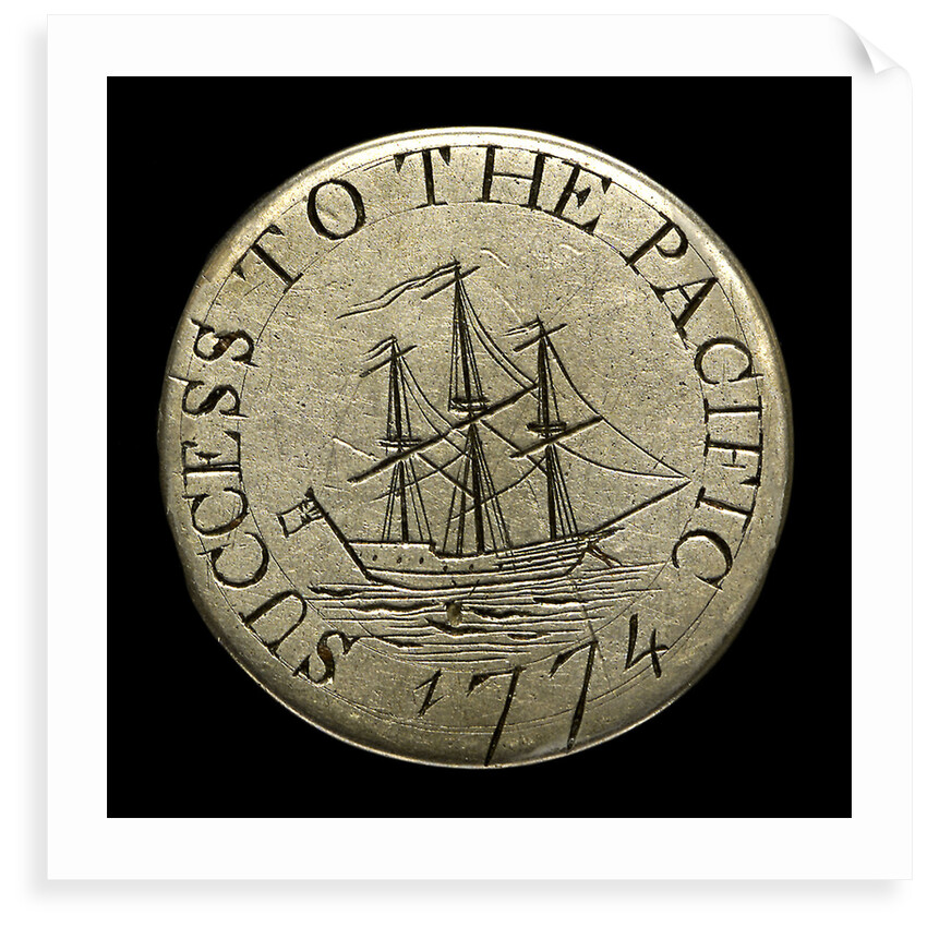 Engraved commemorative coin; obverse by Unknown