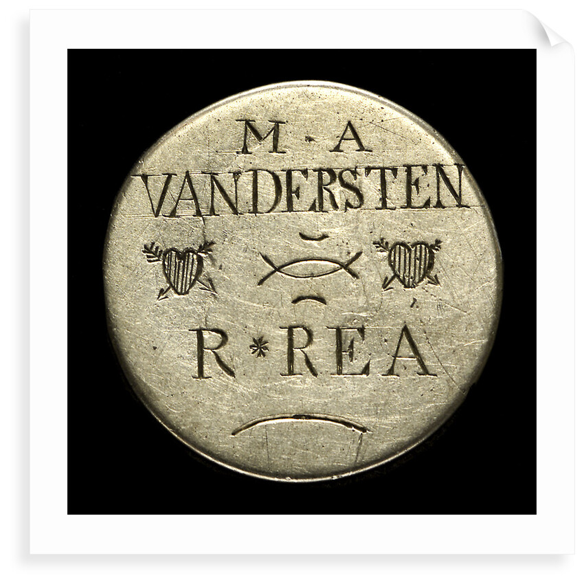Engraved commemorative coin; reverse by unknown