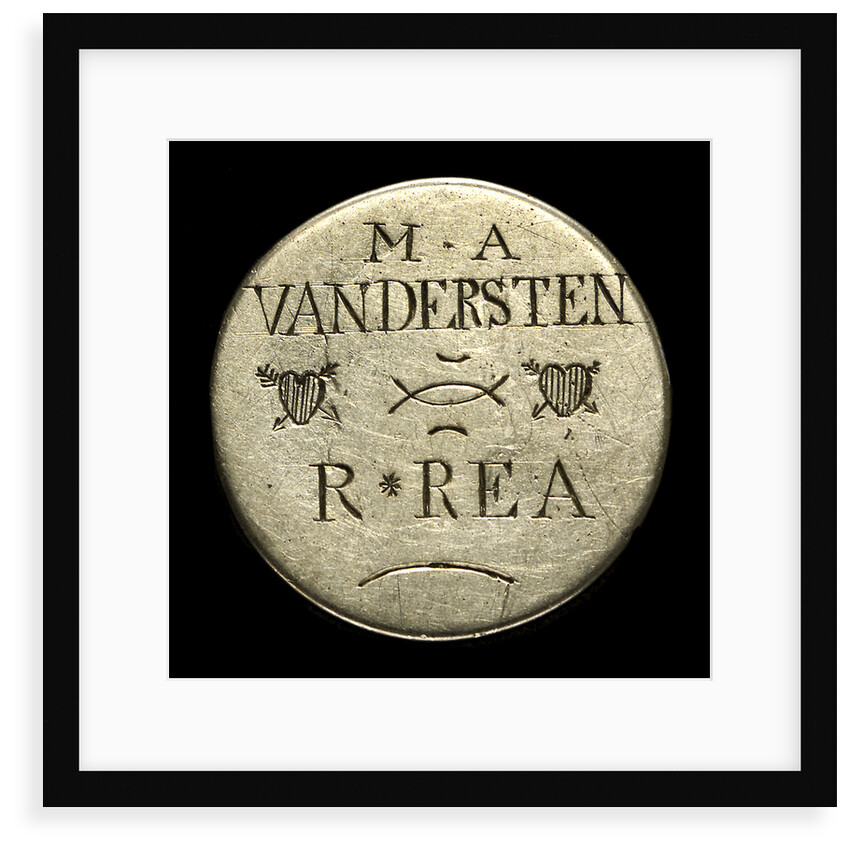 Engraved commemorative coin; reverse by unknown