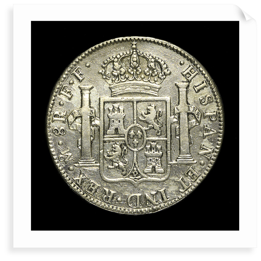Eight reales; reverse by unknown