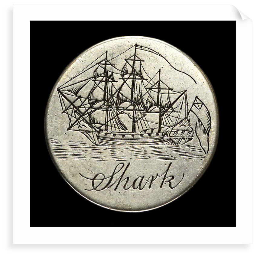 Engraved commemorative coin; obverse by unknown