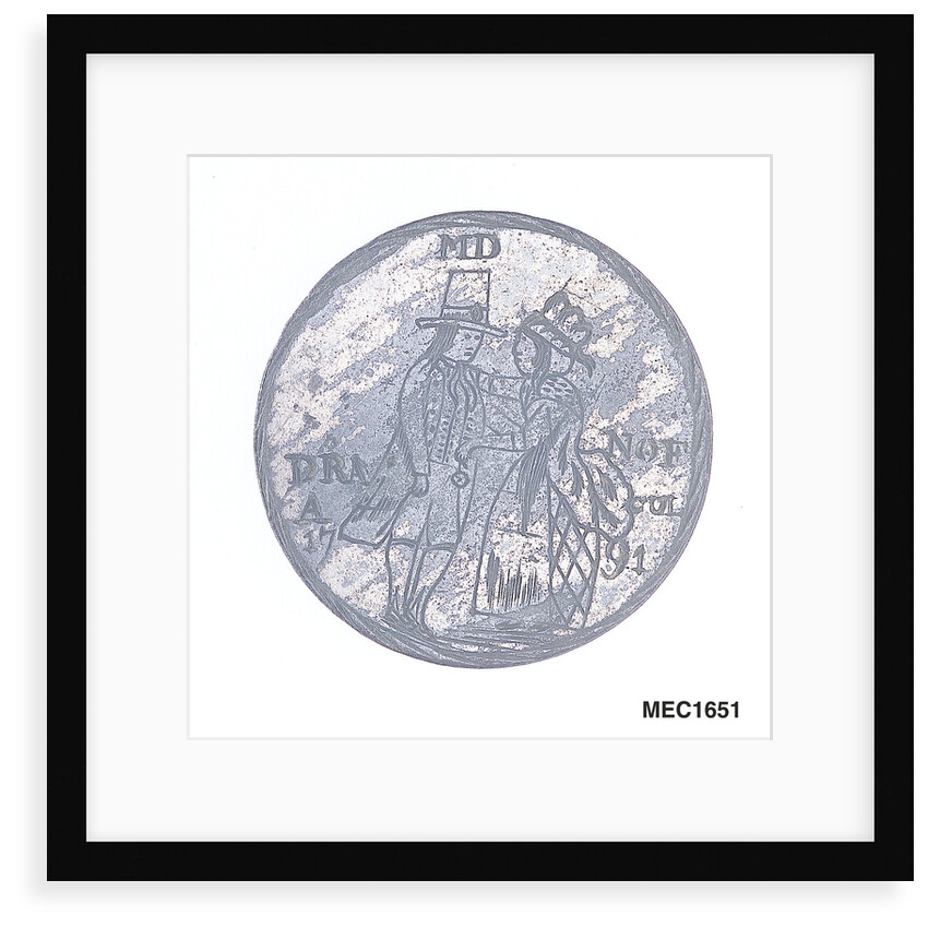 Engraved commemorative coin by unknown