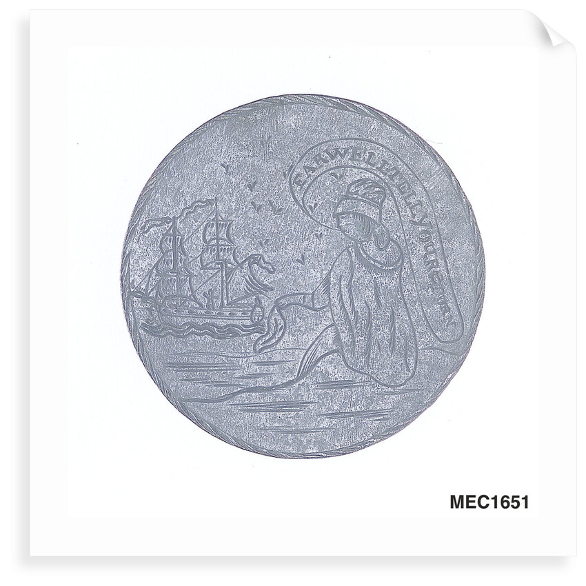 Engraved commemorative coin by unknown