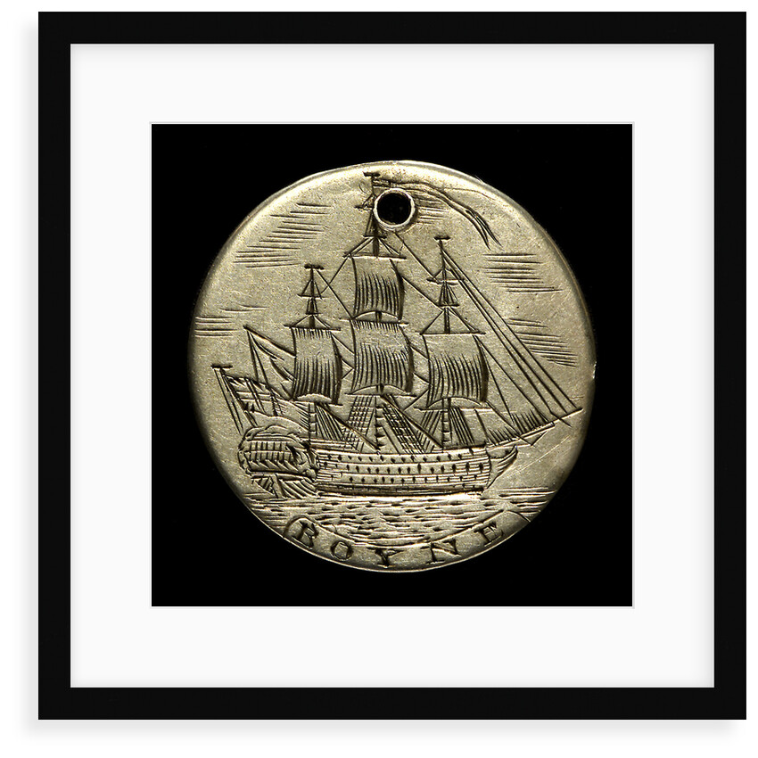 Engraved commemorative coin; obverse by unknown