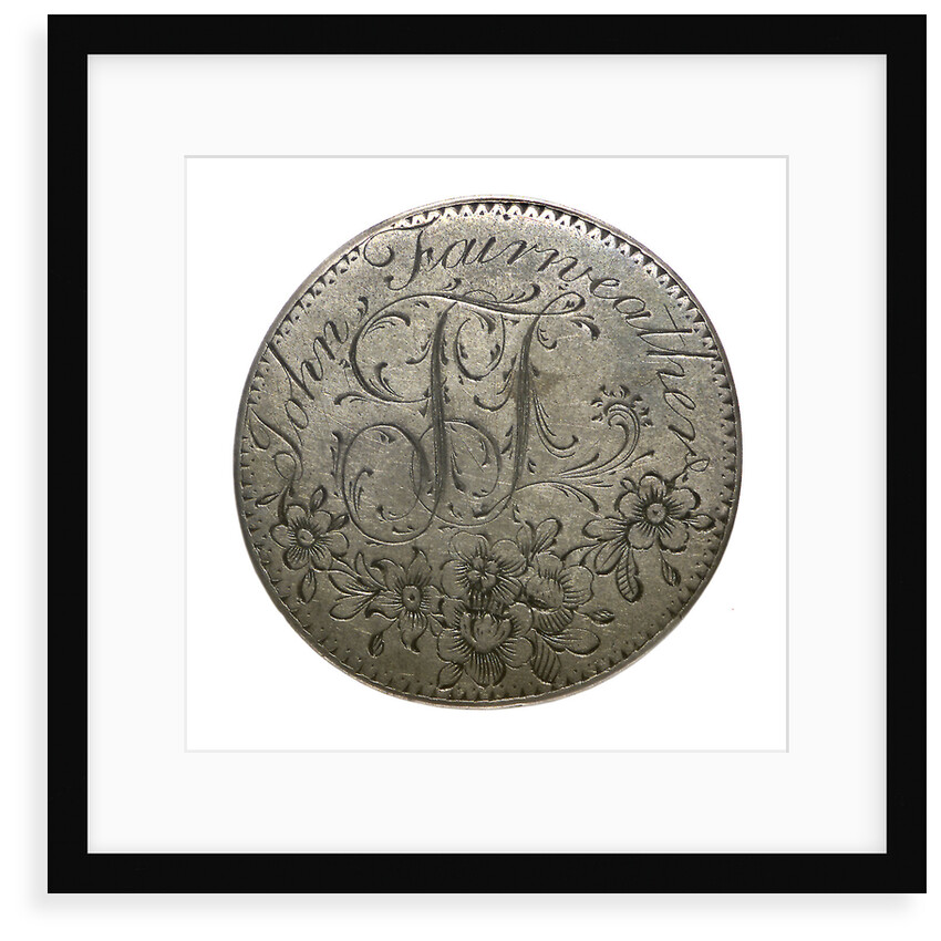 Engraved commemorative coin; reverse by unknown