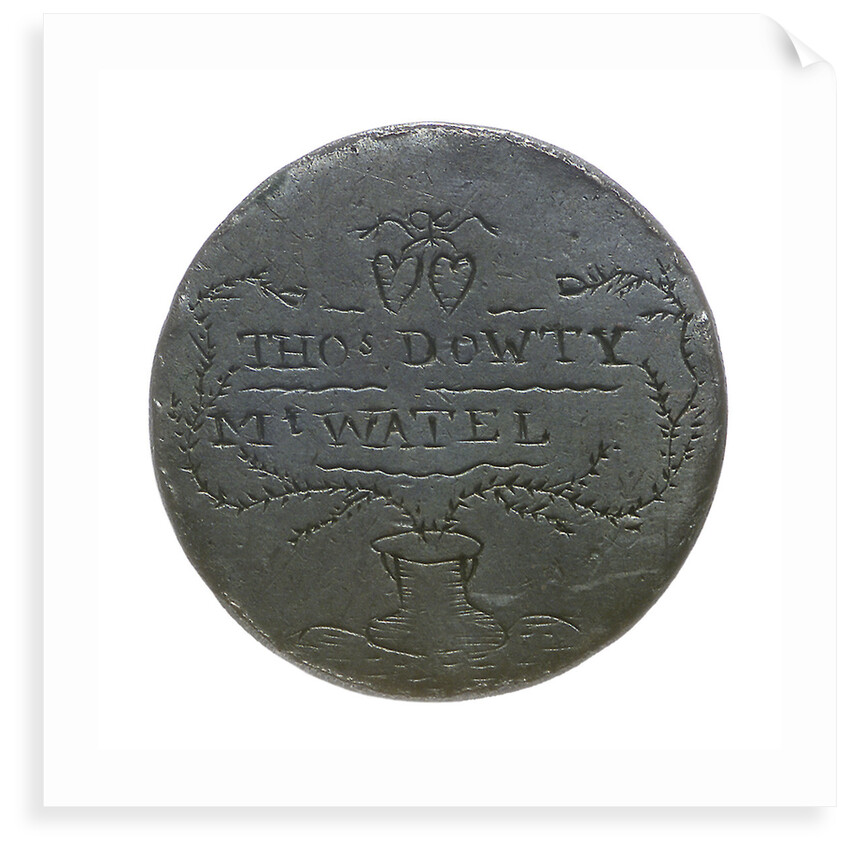 Halfpenny; reverse by unknown