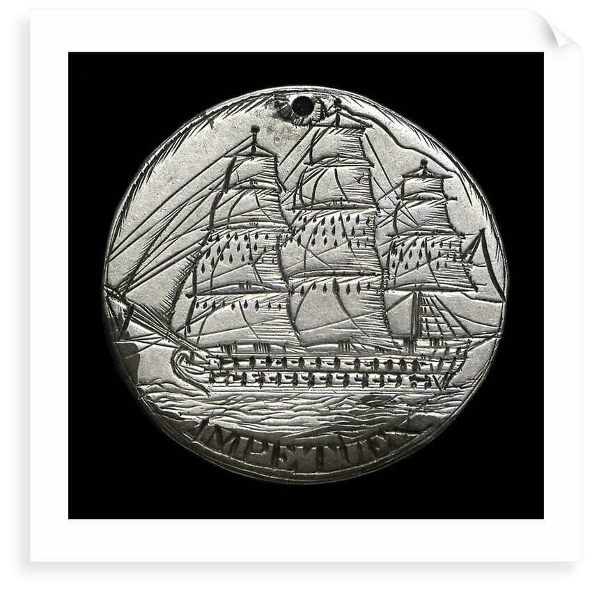 Engraved commemorative coin; obverse by Unknown
