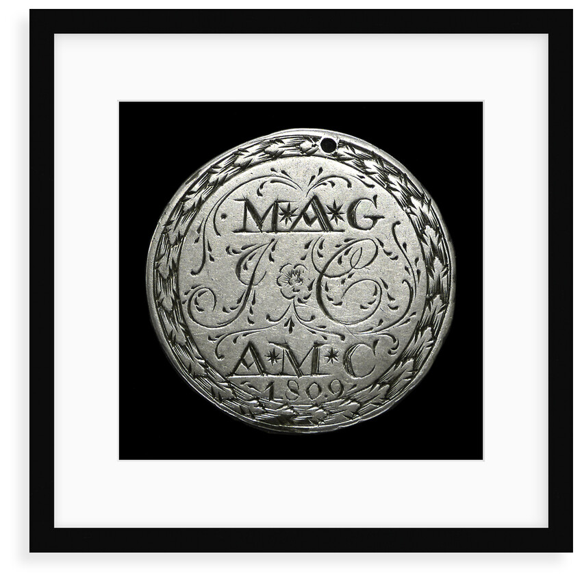 Engraved commemorative coin; reverse by unknown